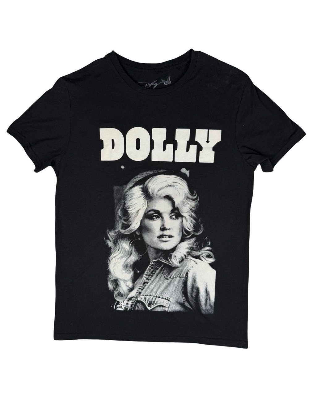 Dolly Parton Graphic Tee Womens Medium Black Country Music‎ Shirt